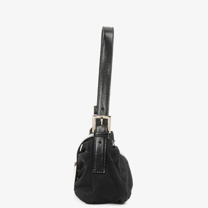 Fendi Baguette Schwarze Neopren Tasche