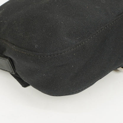 Fendi Baguette Schultertasche aus schwarzem Neopren