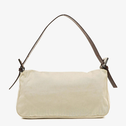Fendi Baguette Schultertasche in neutraler Farbe
