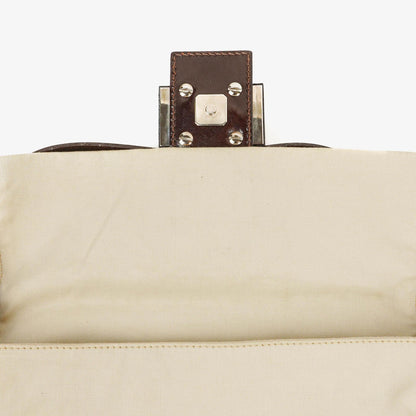 Fendi Baguette Schultertasche in neutraler Farbe