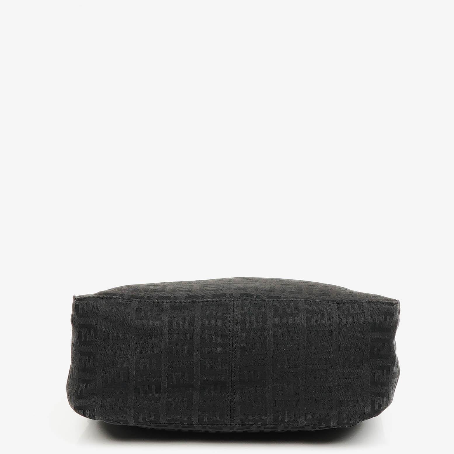 Fendi Baguette Zucchino Handtasche Schwarz Canvas