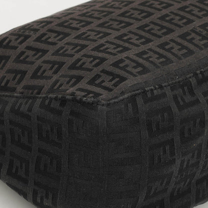 Fendi Baguette Zucchino Handtasche Schwarz Canvas