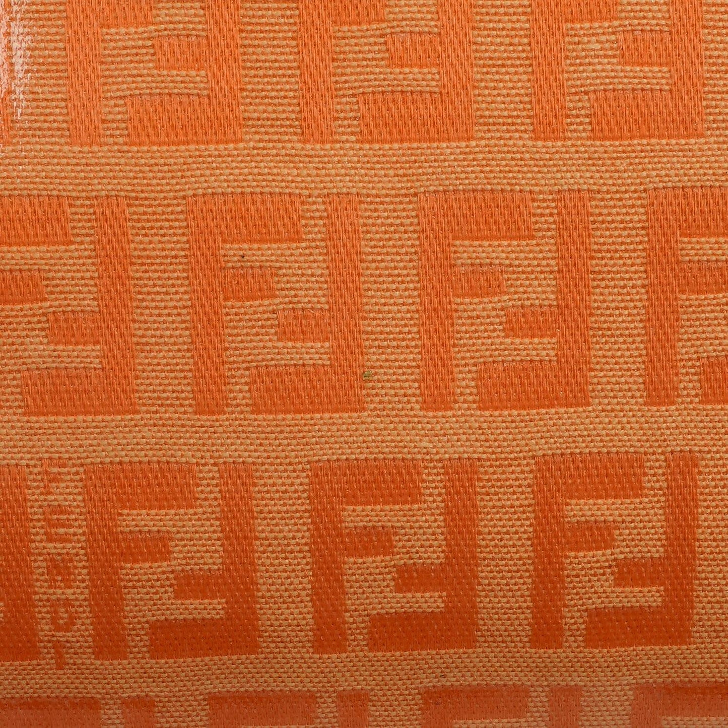 Fendi Baguette Zucchino FF Orange Vinyl Schultertasche