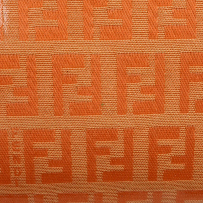 Fendi Baguette Zucchino FF Orange Vinyl Schultertasche
