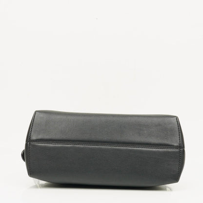 Fendi Große By The Way Tasche aus schwarzem genarbtem Kalbsleder