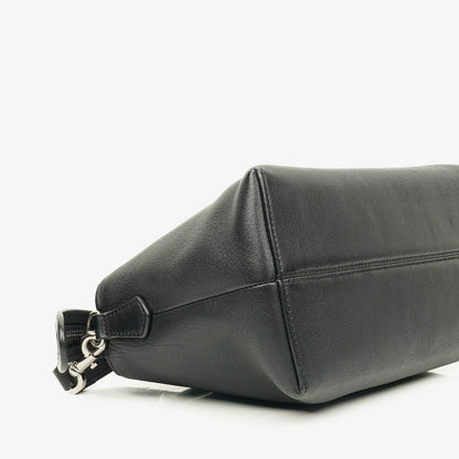 Fendi Große By The Way Tasche aus schwarzem genarbtem Kalbsleder