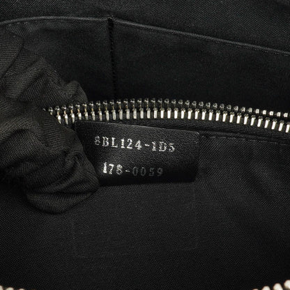 Fendi Große By The Way Tasche aus schwarzem genarbtem Kalbsleder
