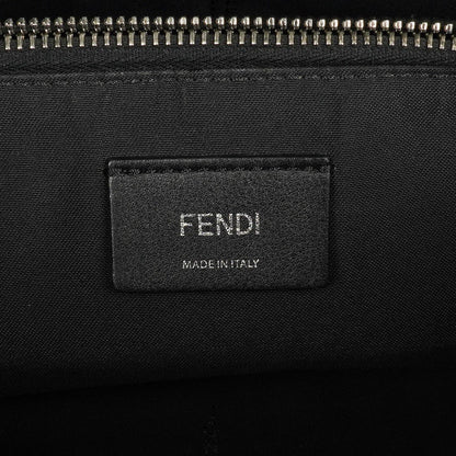 Fendi Große By The Way Tasche aus schwarzem genarbtem Kalbsleder