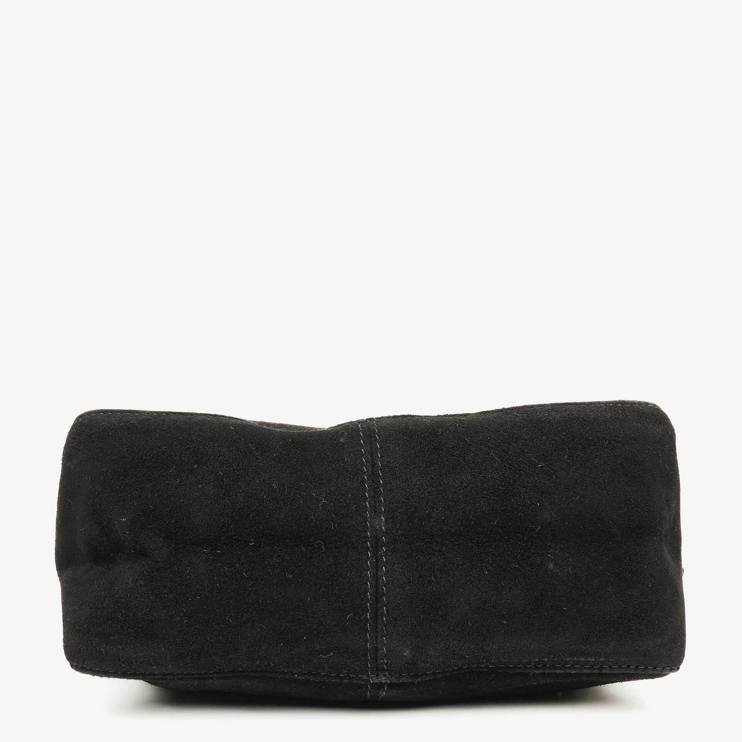 Fendi Kleine Hobo Tasche aus schwarzem Wildleder