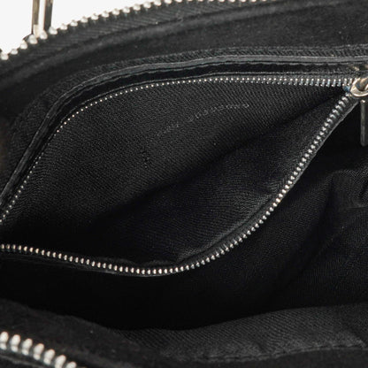 Fendi Kleine Hobo Tasche aus schwarzem Wildleder