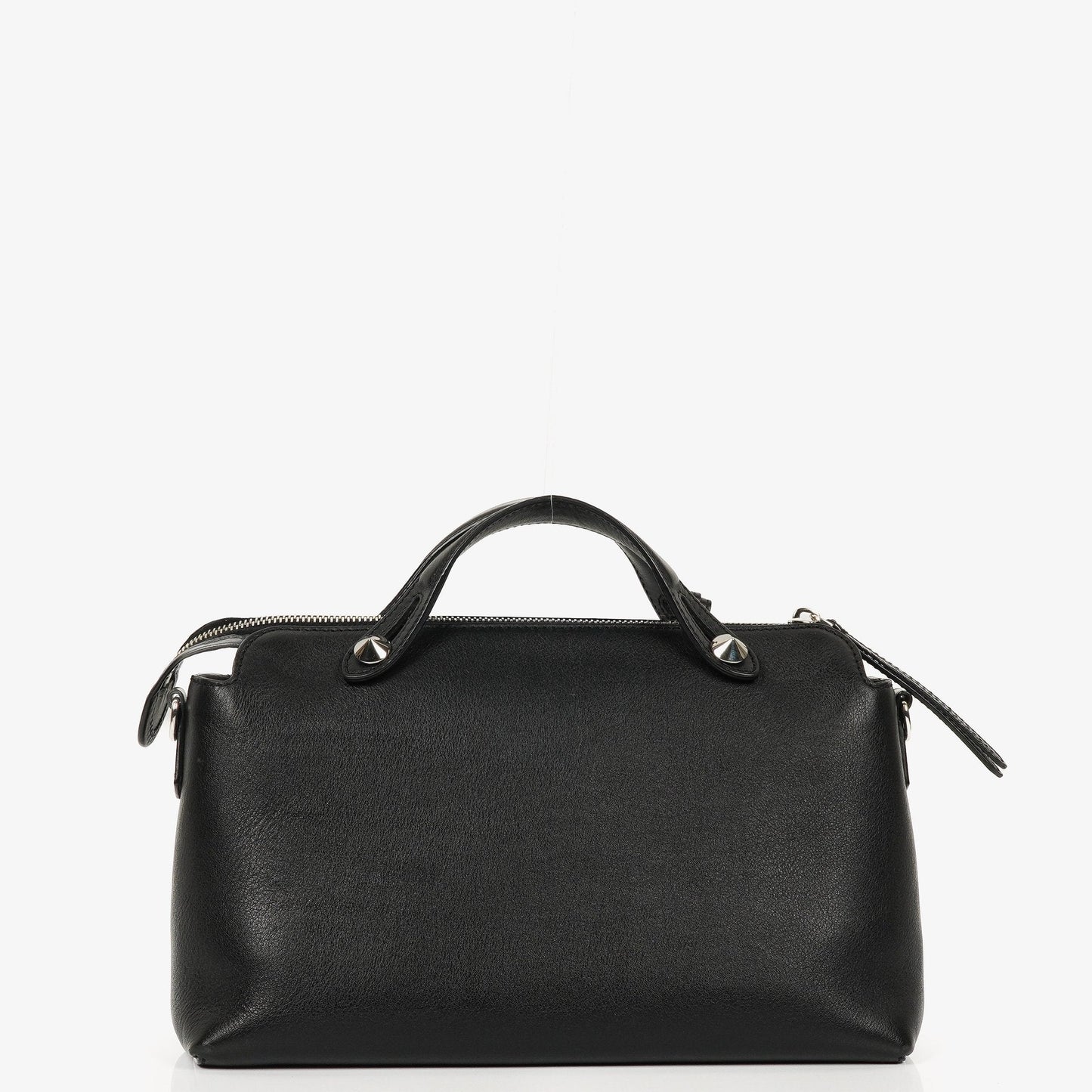 Fendi By The Way Medium Boston Tasche aus schwarzem Leder