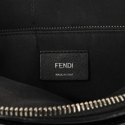 Fendi By The Way Medium Boston Tasche aus schwarzem Leder