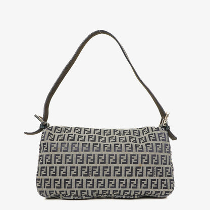 Fendi FF Zucchino Baguette in Navy