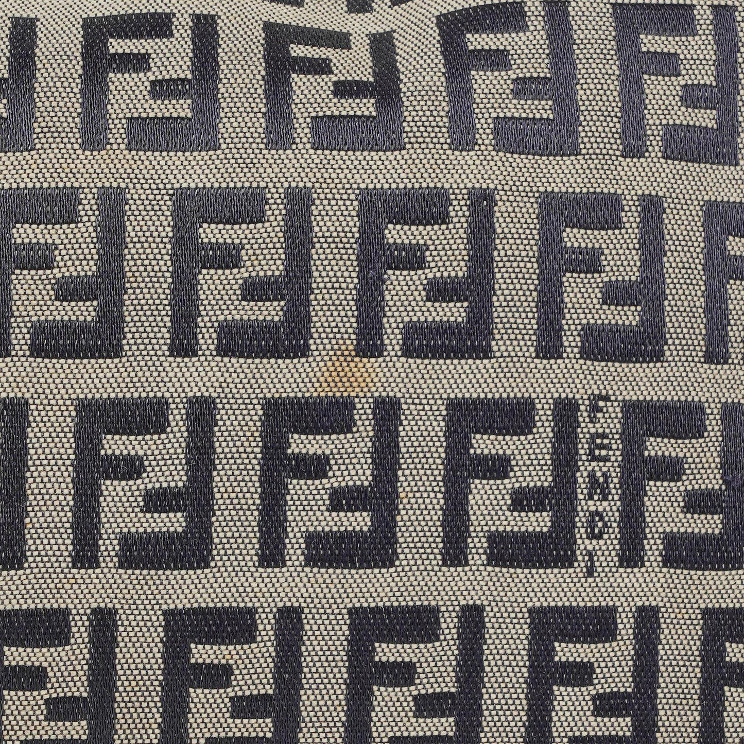 Fendi FF Zucchino Baguette in Navy
