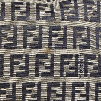 Fendi FF Zucchino Baguette in Navy