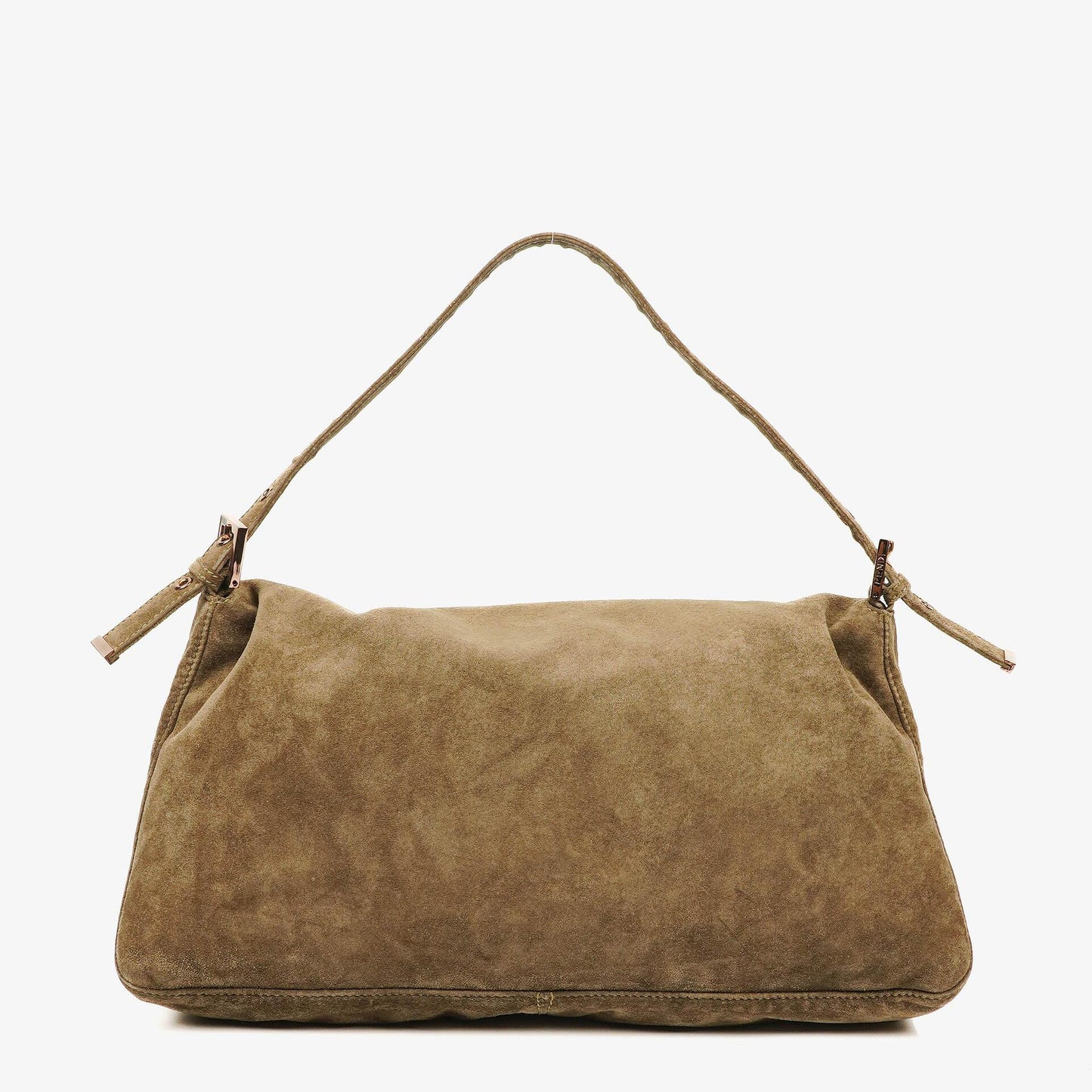 Fendi Große Mama Baguette Schultertasche aus Wildleder