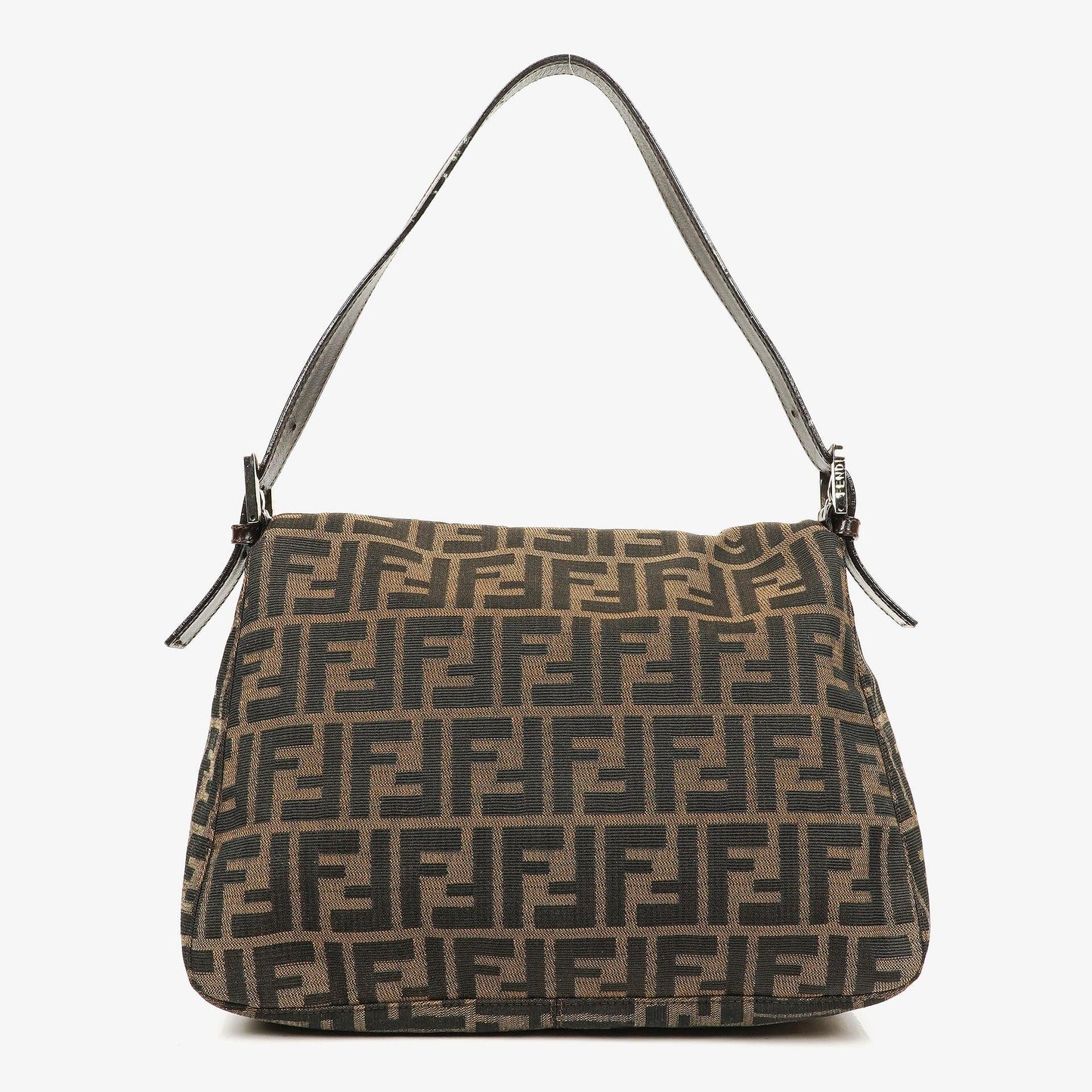 Fendi Mama Baguette Zucca Schultertasche in Braun