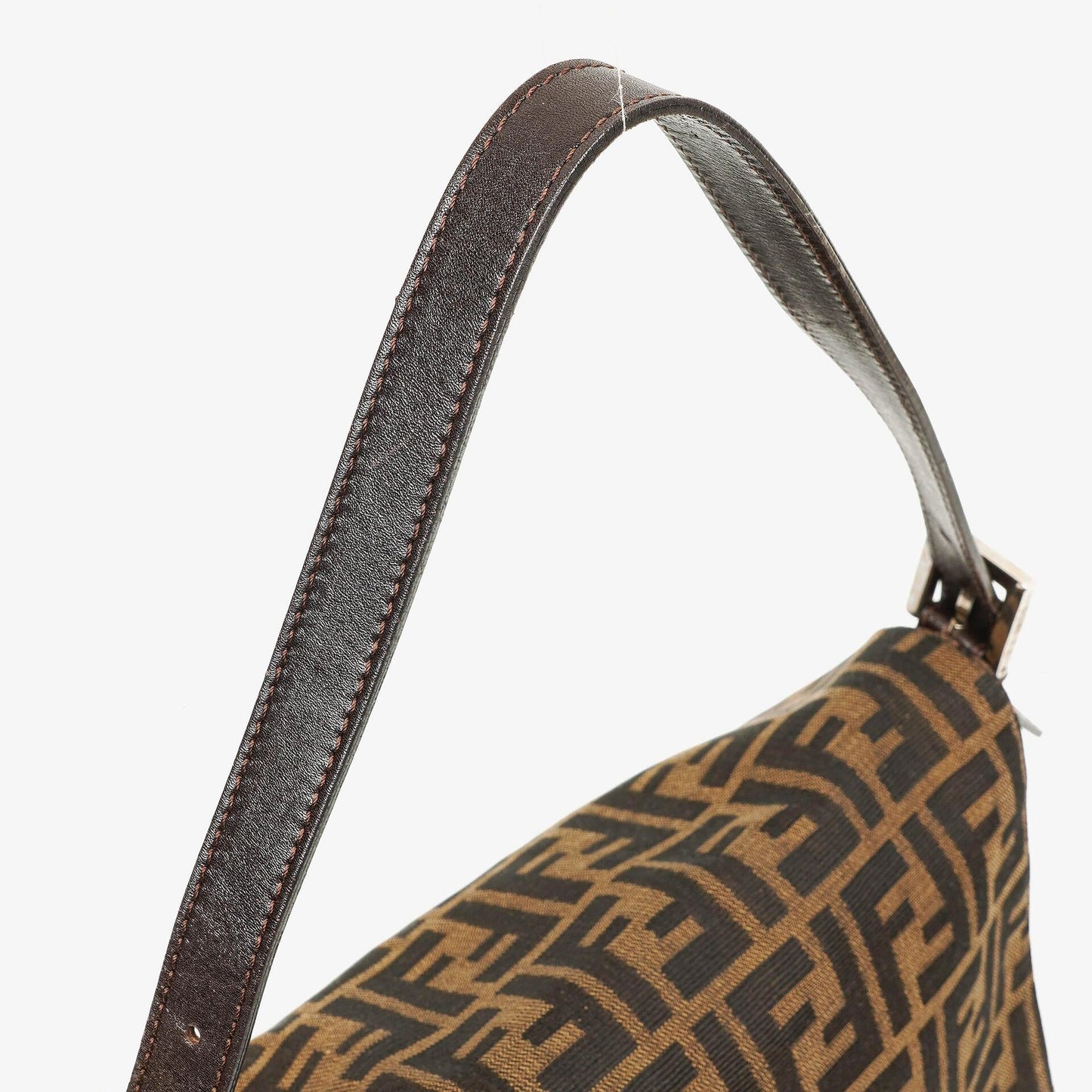 Fendi Mama Baguette Zucca Schultertasche in Braun