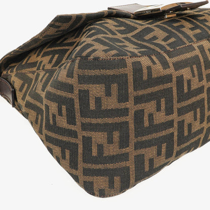 Fendi Mama Baguette Zucca Schultertasche in Braun