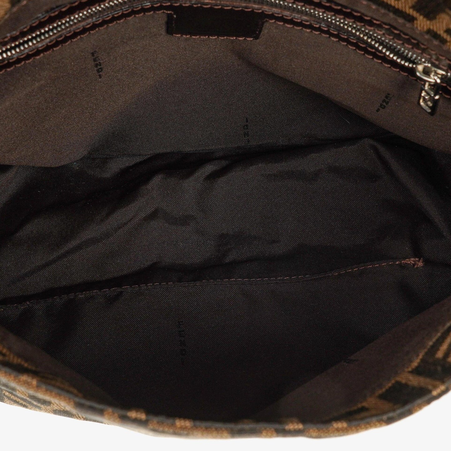 Fendi Mama Baguette Zucca Schultertasche in Braun