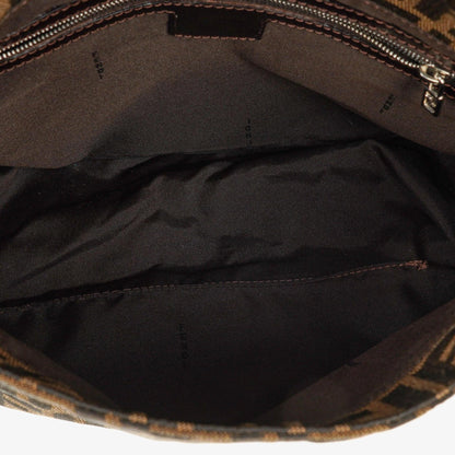Fendi Mama Baguette Zucca Schultertasche in Braun