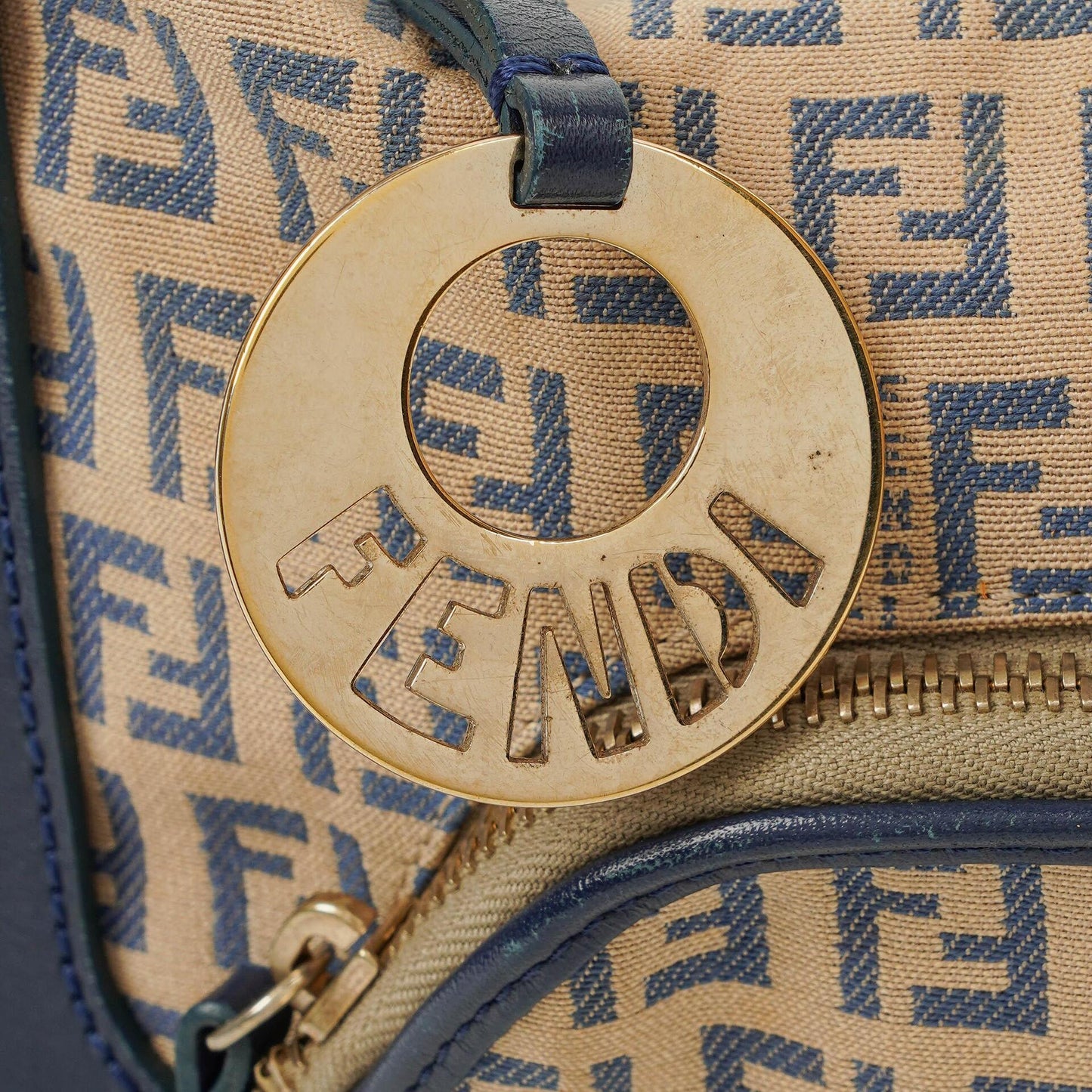 Fendi Vintage Zucchino Chef Pocket Schultertasche
