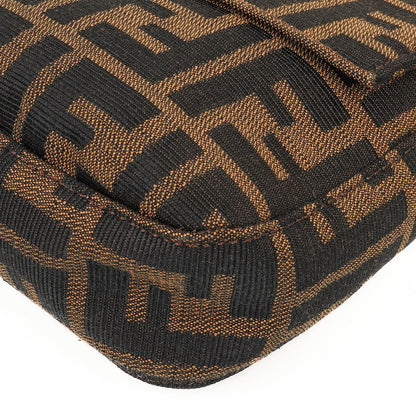 Fendi Zucca Baguette FF Schultertasche Braun
