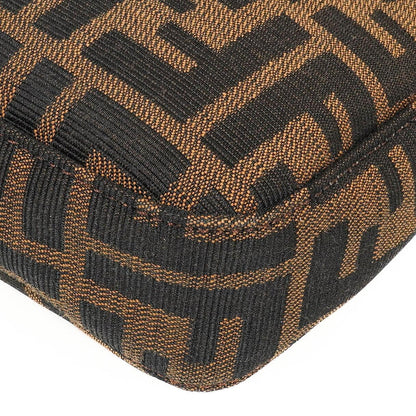 Fendi Zucca Baguette FF Schultertasche Braun