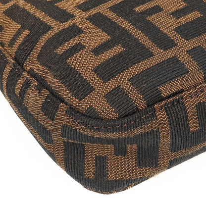Fendi Zucca Baguette FF Schultertasche Braun