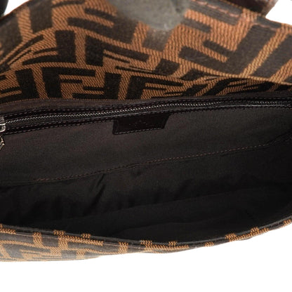 Fendi Zucca Baguette FF Schultertasche Braun