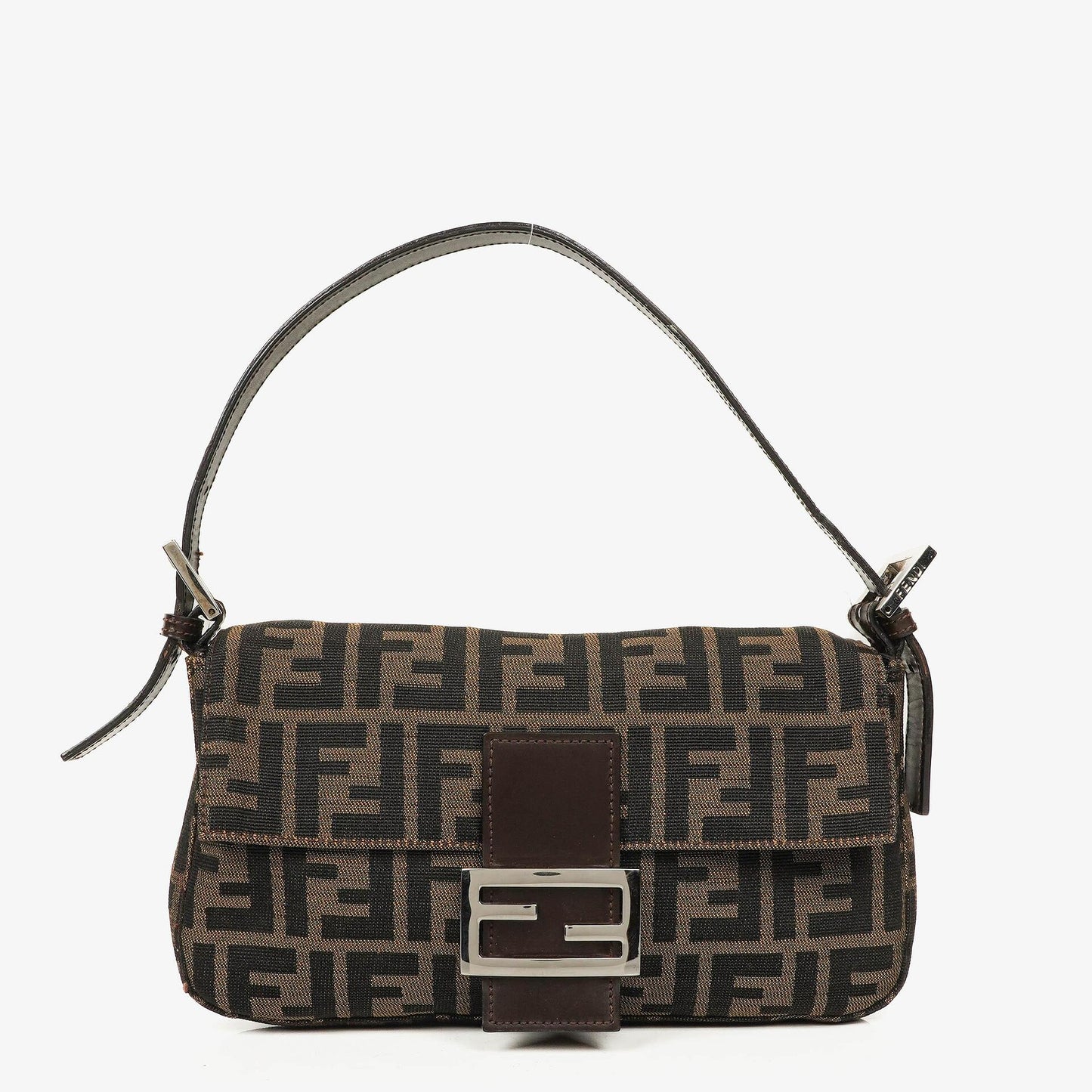 Fendi Zucca Baguette FF Schultertasche in Braun