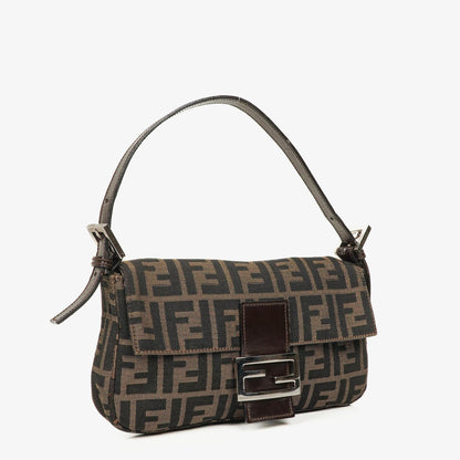 Fendi Zucca Baguette FF Schultertasche in Braun