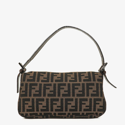 Fendi Zucca Baguette FF Schultertasche in Braun