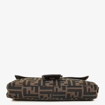 Fendi Zucca Baguette FF Schultertasche in Braun