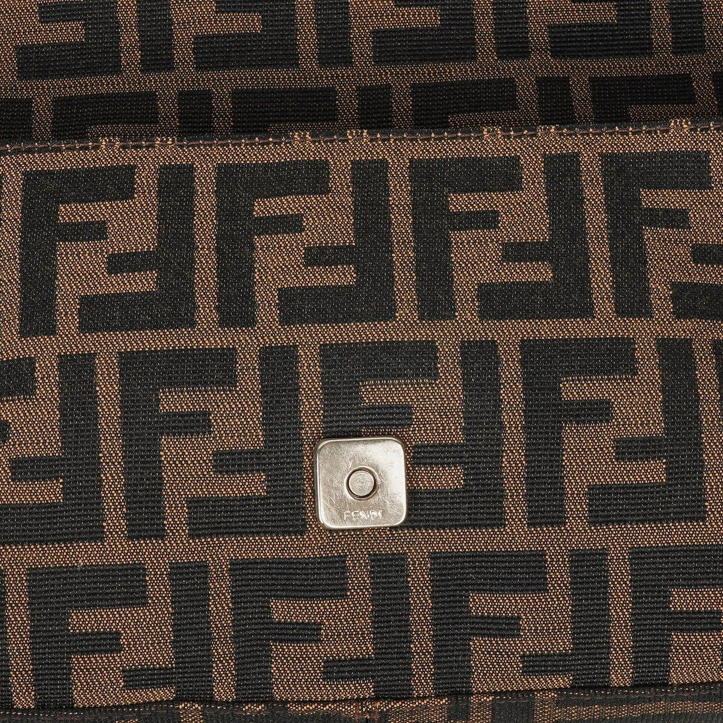Fendi Zucca Baguette FF Schultertasche in Braun