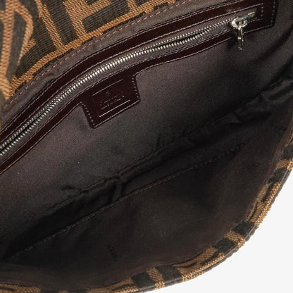 Fendi Zucca Baguette FF Schultertasche in Braun