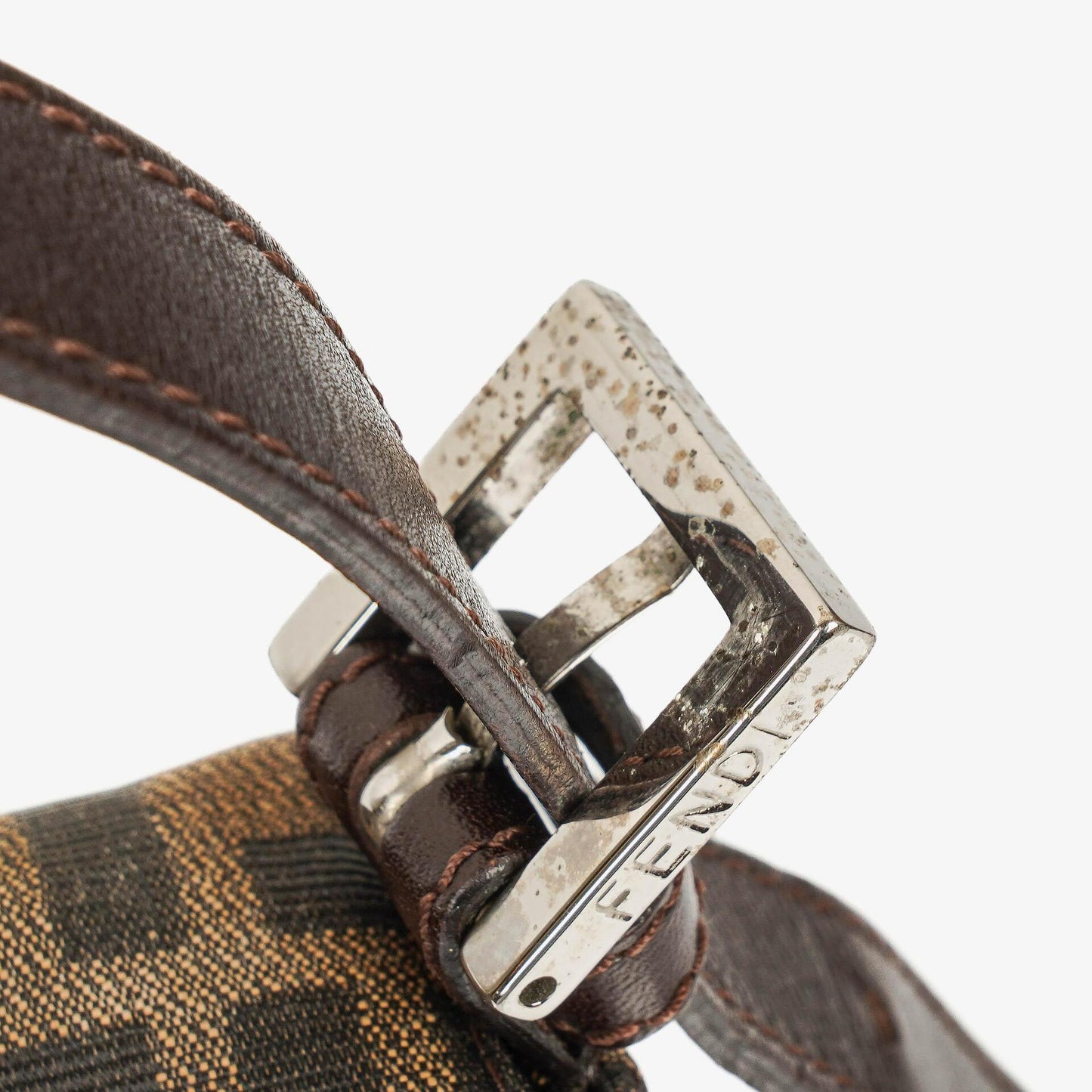 Fendi Zucca Baguette FF Schultertasche in Braun