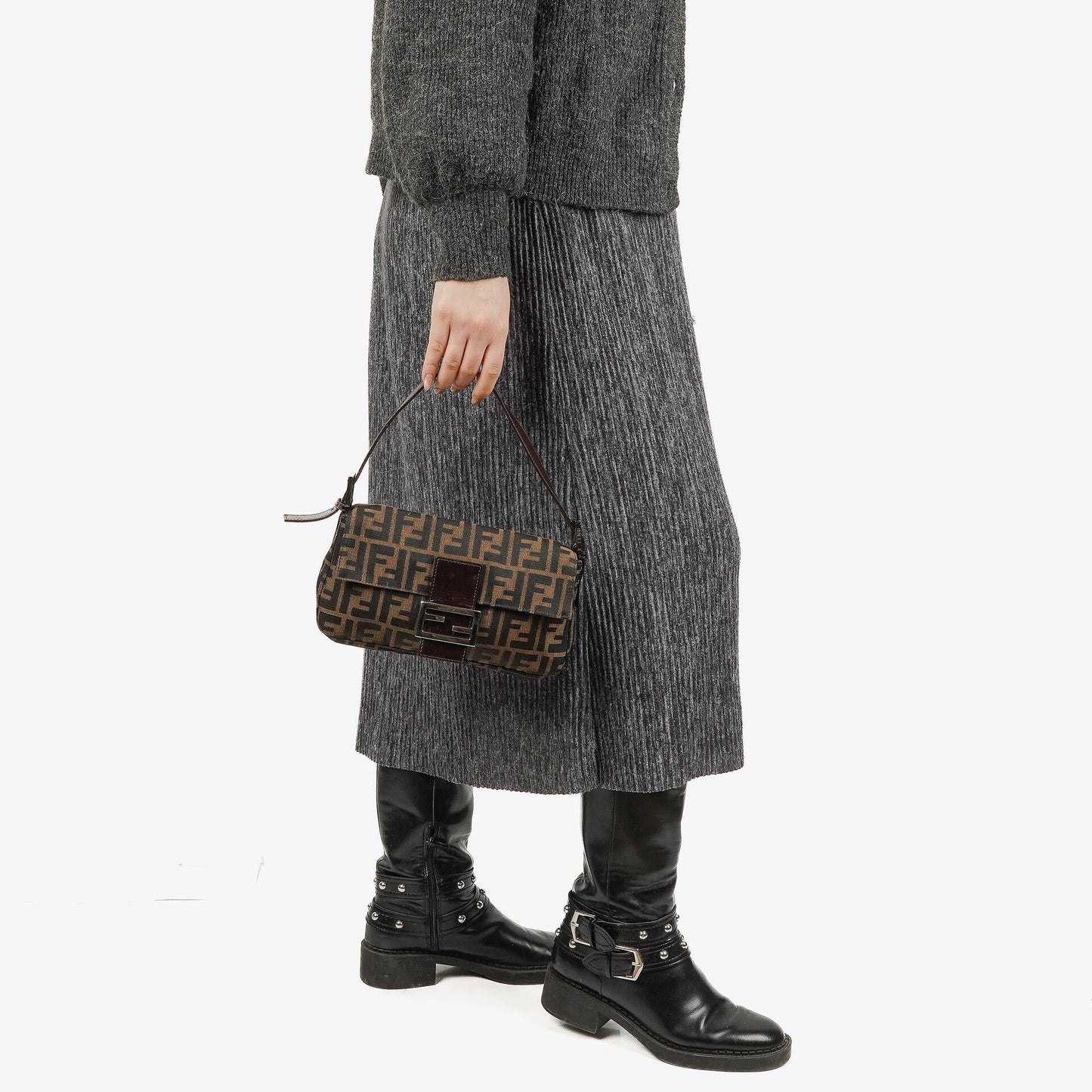 Fendi Zucca Baguette Schultertasche