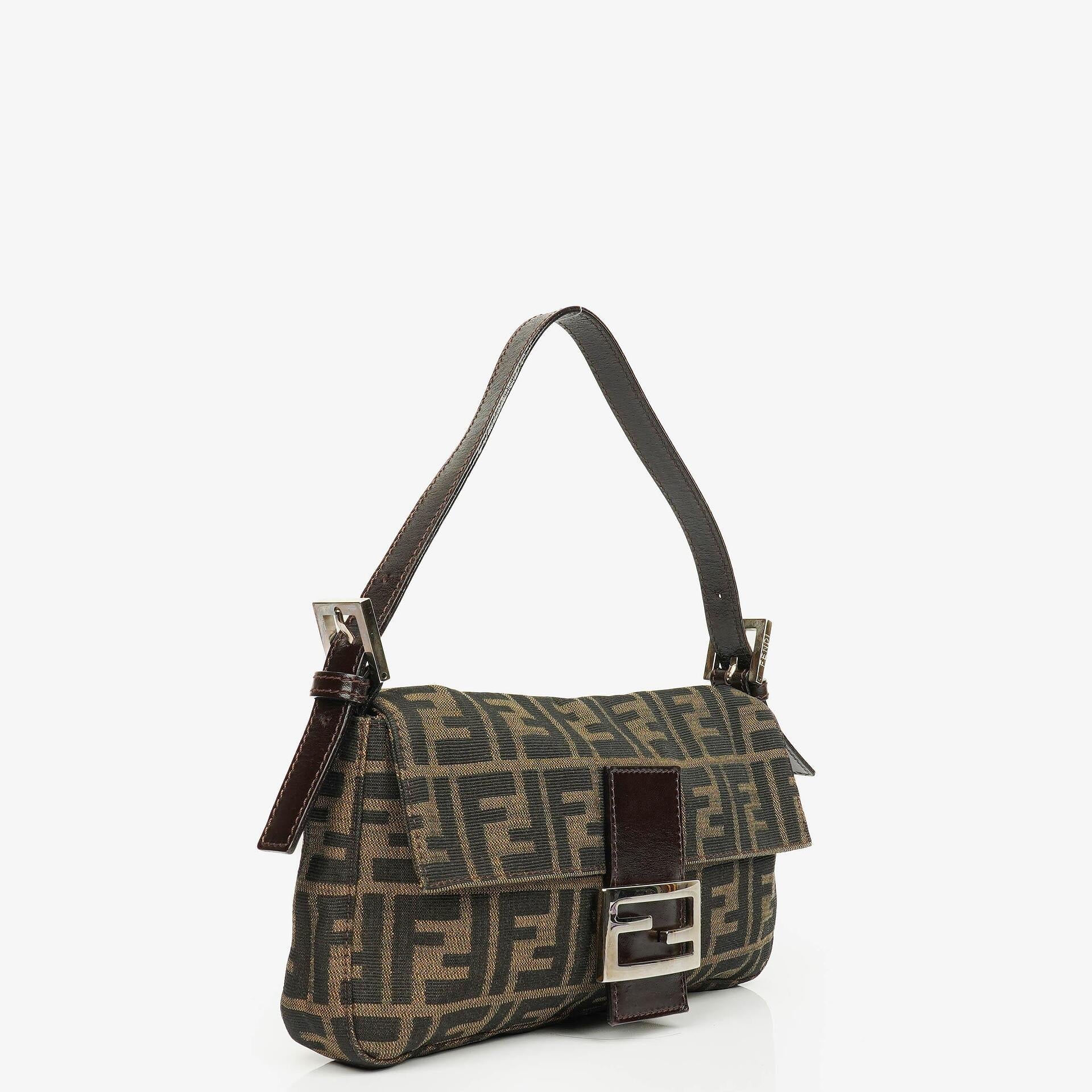 Fendi Zucca Baguette Schultertasche