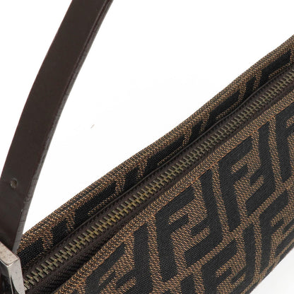 Fendi Zucca Braune Baguette Schultertasche