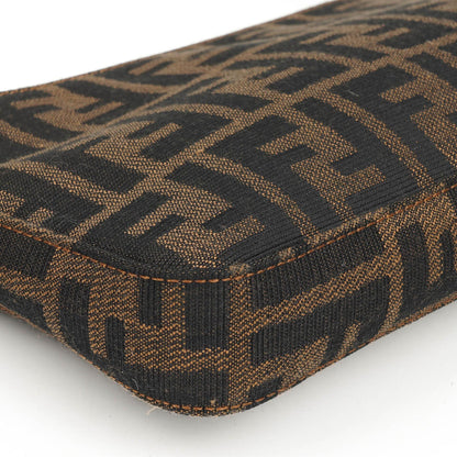 Fendi Zucca Braune Baguette Schultertasche