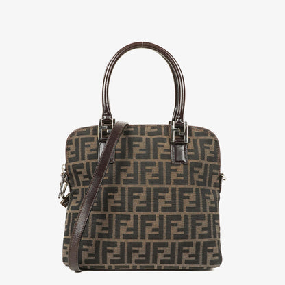Fendi Zucca Handtasche mit Obergriff in Braun