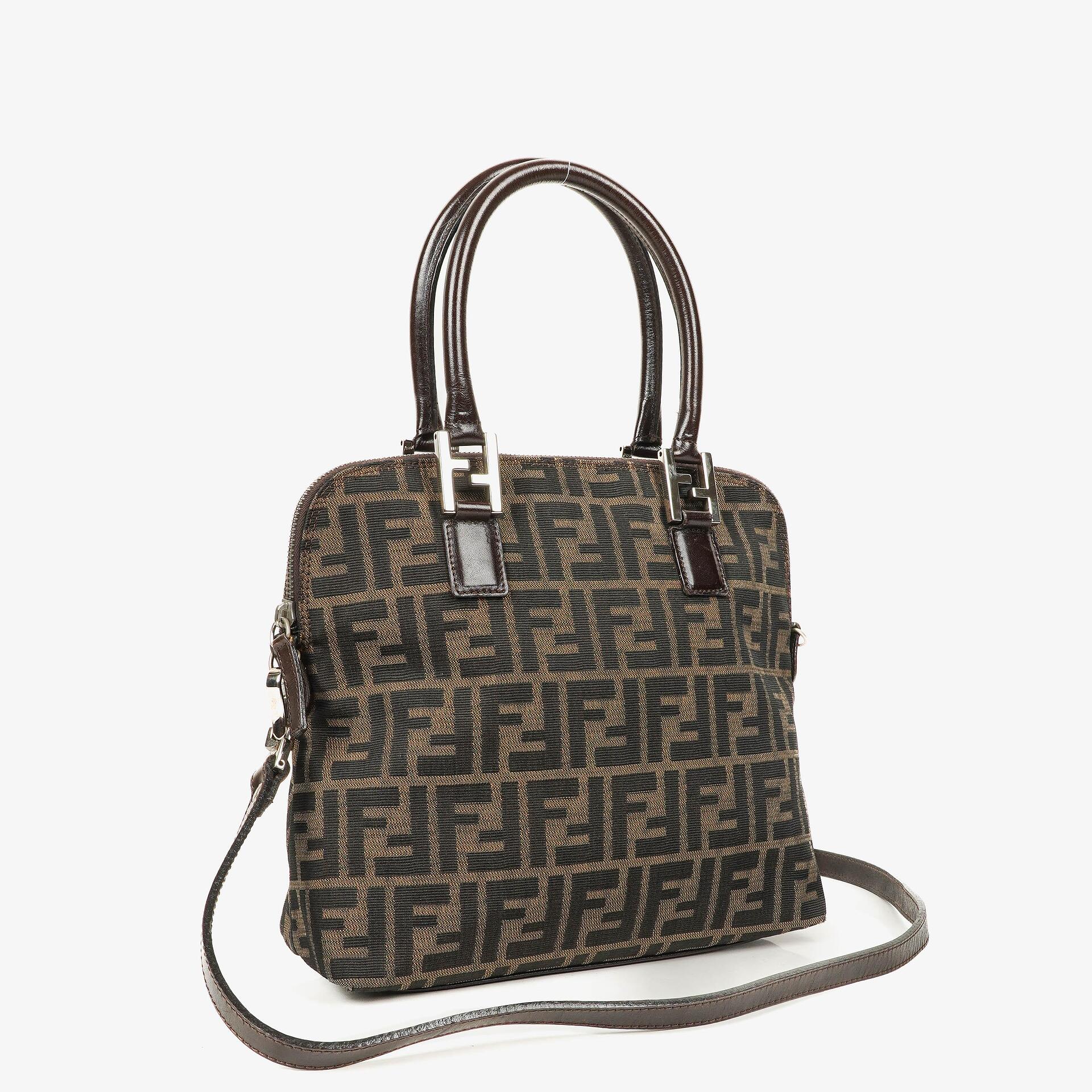 Fendi Zucca Handtasche mit Obergriff in Braun