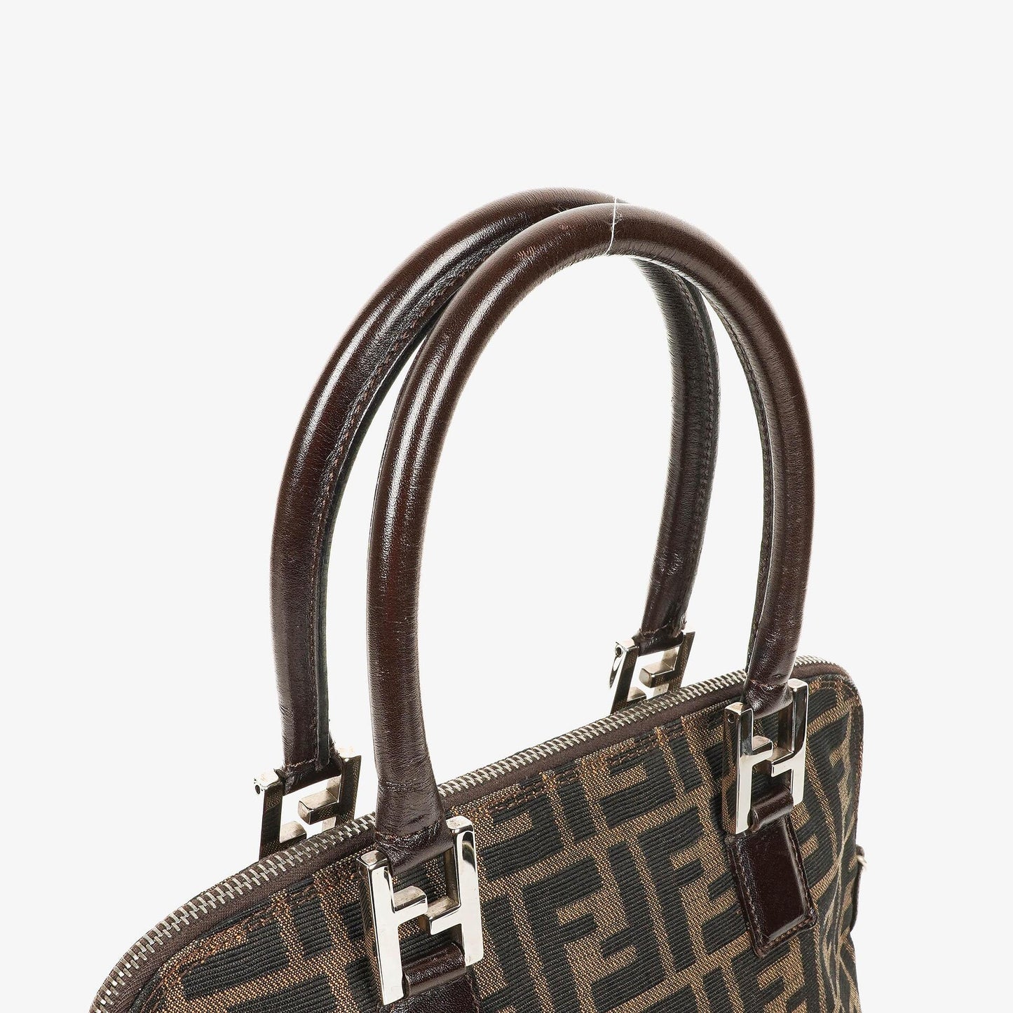 Fendi Zucca Handtasche mit Obergriff in Braun