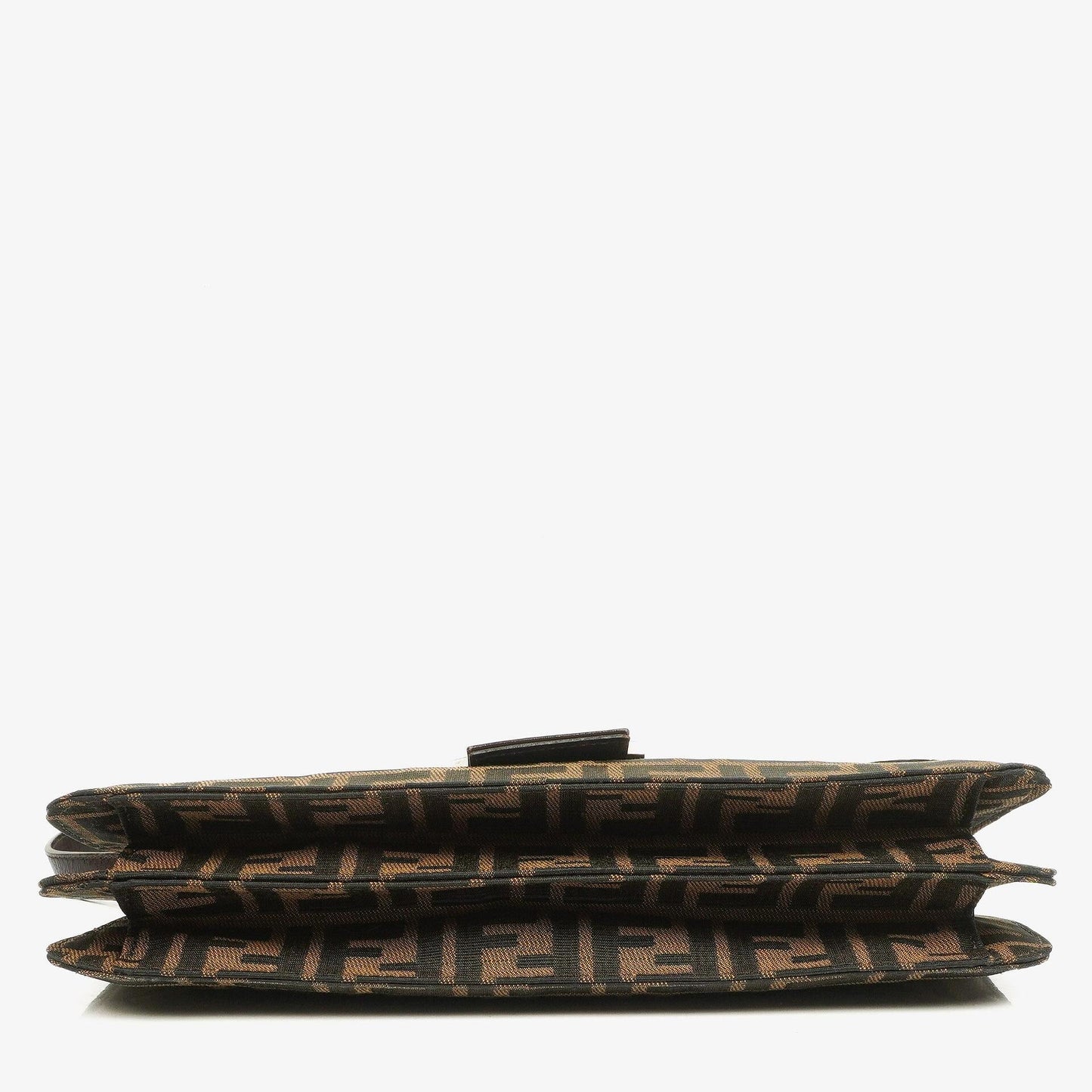 Fendi Zucca Baguette Tobacco Schultertasche aus Canvas