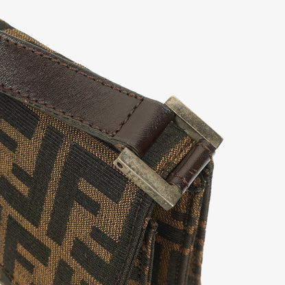 Fendi Zucca Baguette Tobacco Schultertasche aus Canvas