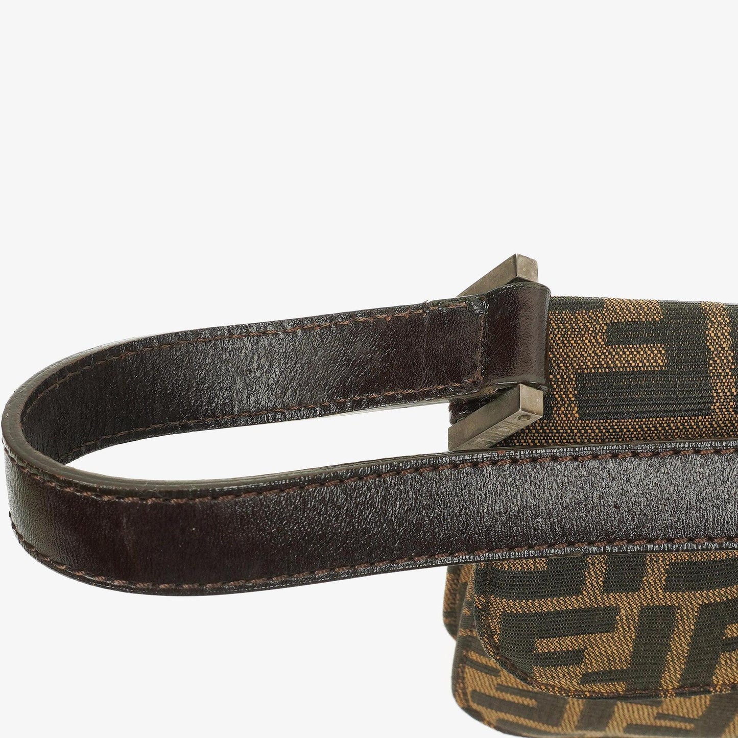 Fendi Zucca Baguette Tobacco Schultertasche aus Canvas