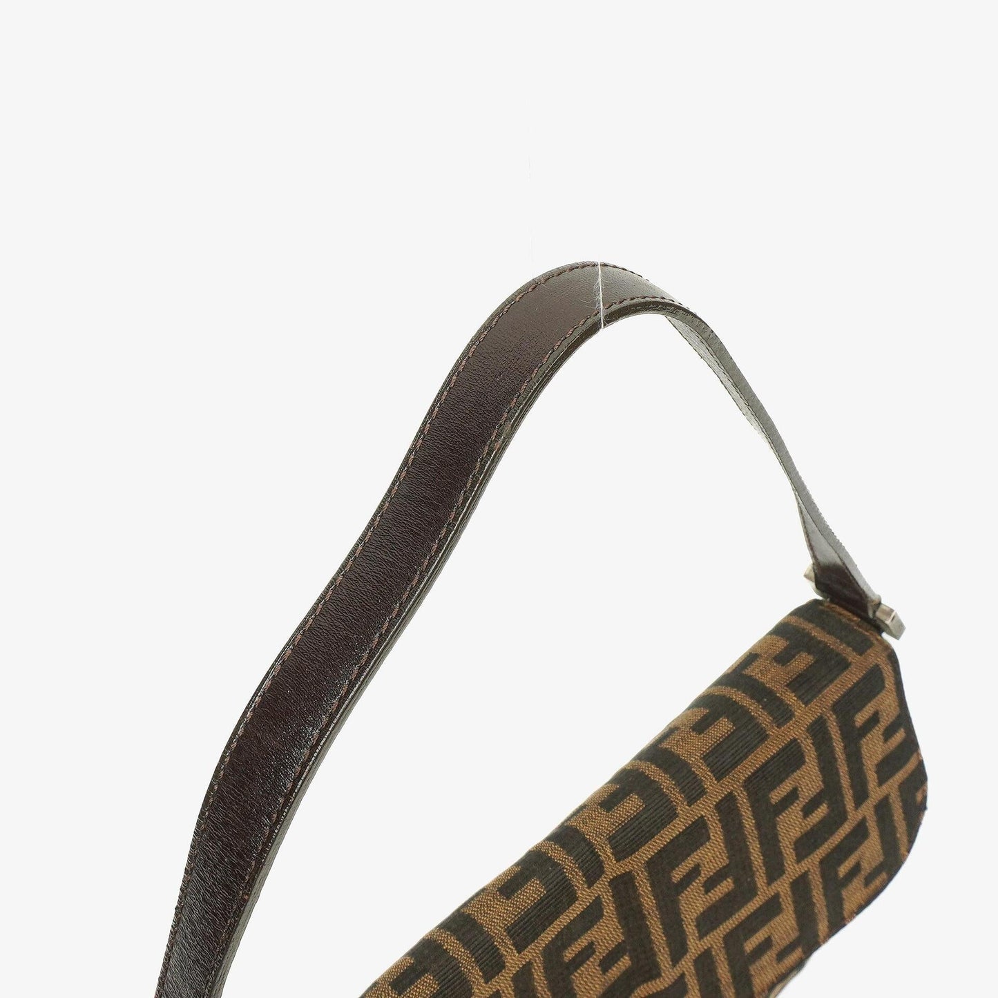 Fendi Zucca Baguette Tobacco Schultertasche aus Canvas