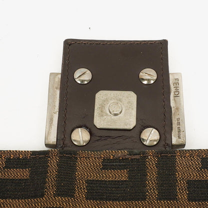 Fendi Zucca Baguette Tobacco Schultertasche aus Canvas