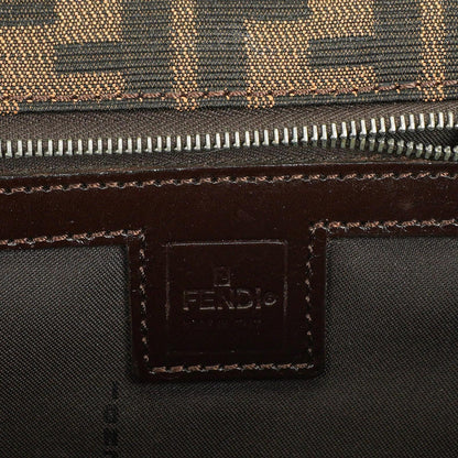 Fendi Zucca Baguette Tobacco Schultertasche aus Canvas